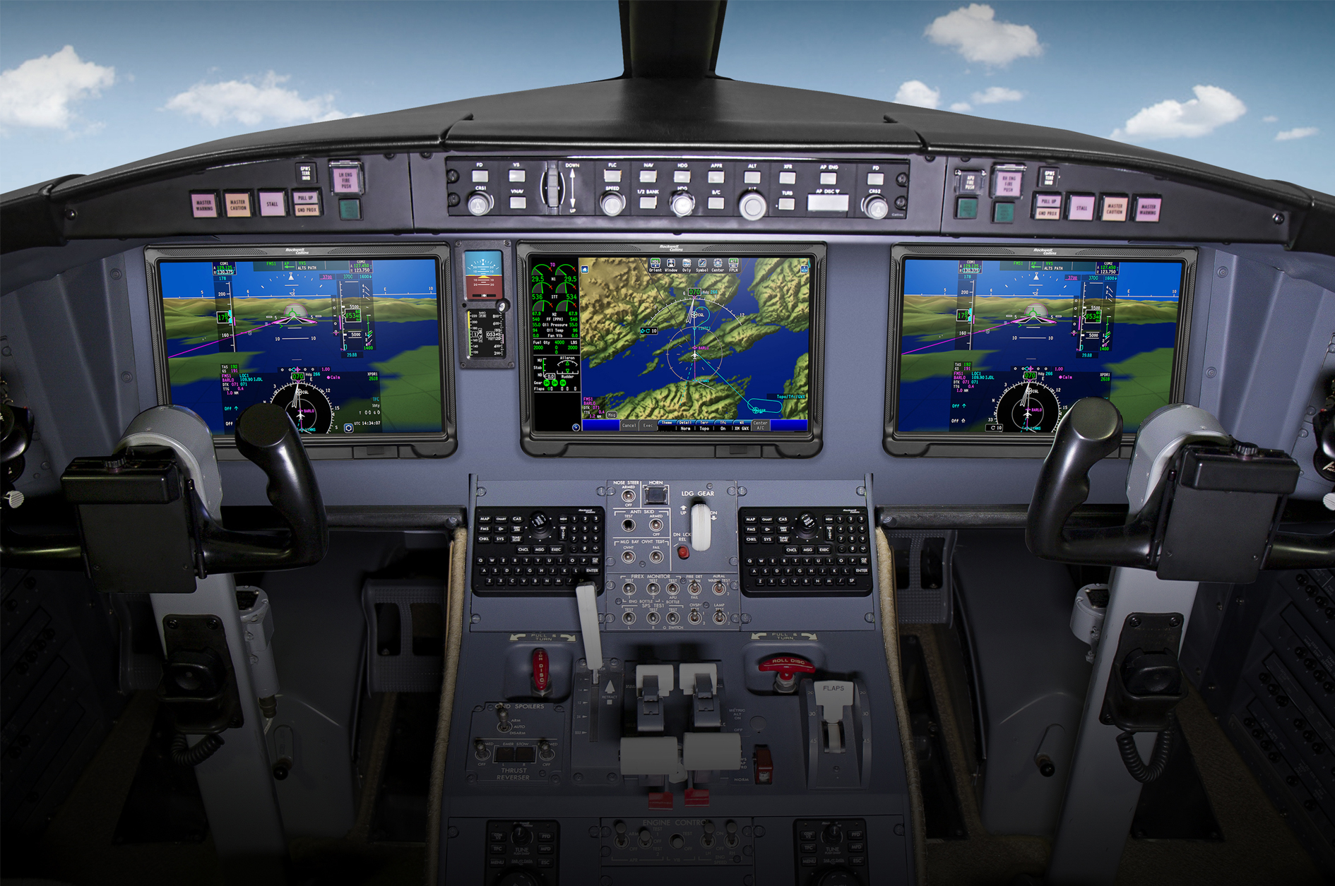 Nextant Aerospace completes first flight of Rockwell Collins Pro Line