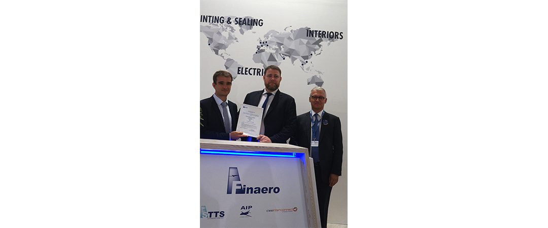 Finaero obtains its EASA Part 21J for its interiors division, AIP.