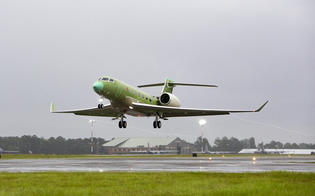 Fourth gulfstream G600 test aircraft makes first flight.