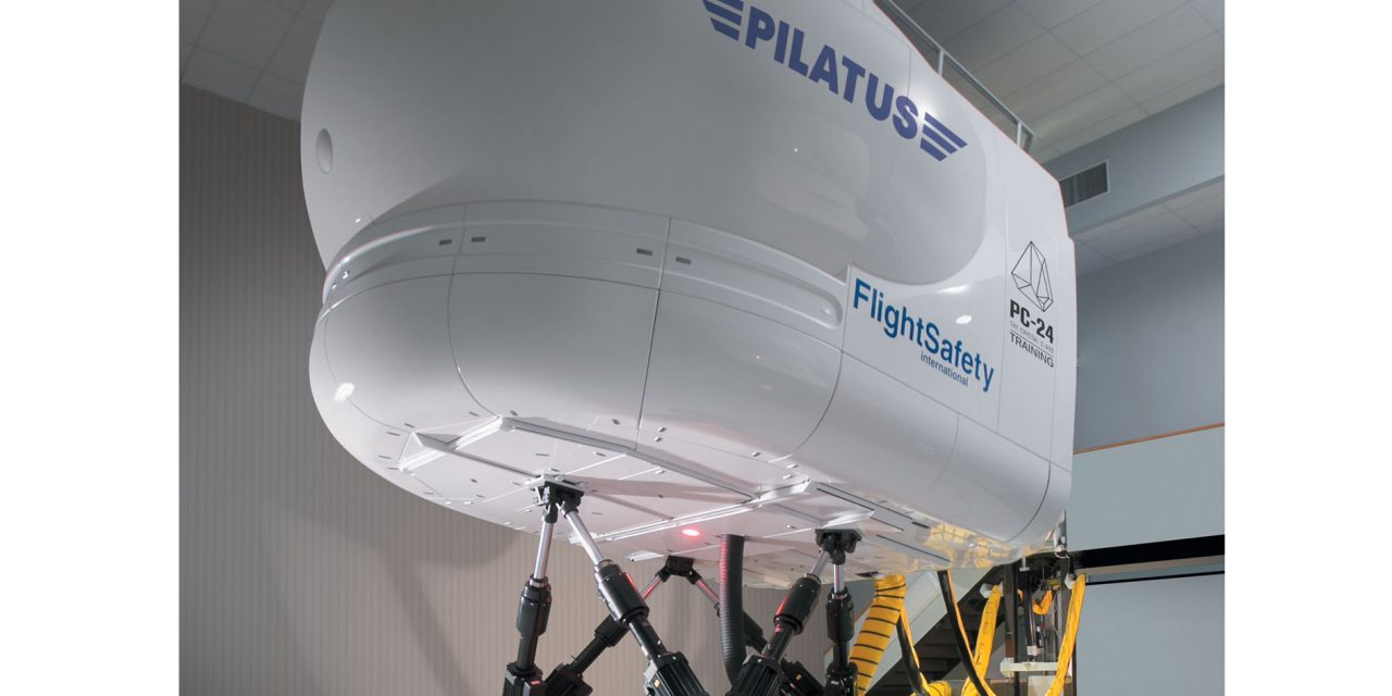 The first Pilatus PC-24 full flight simulator qualified by the Federal Aviation Administration