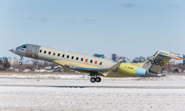 “The Masterpiece,” the last Bombardier Global 7000 FTV, completes first flight successfully