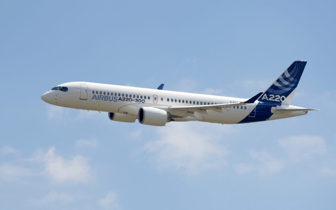 Airbus introduces the A220-100 and A220-300