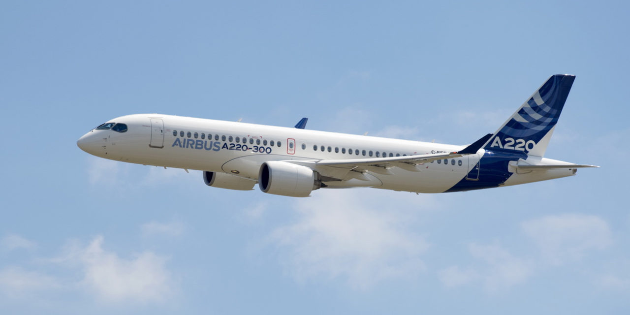 Airbus introduces the A220-100 and A220-300