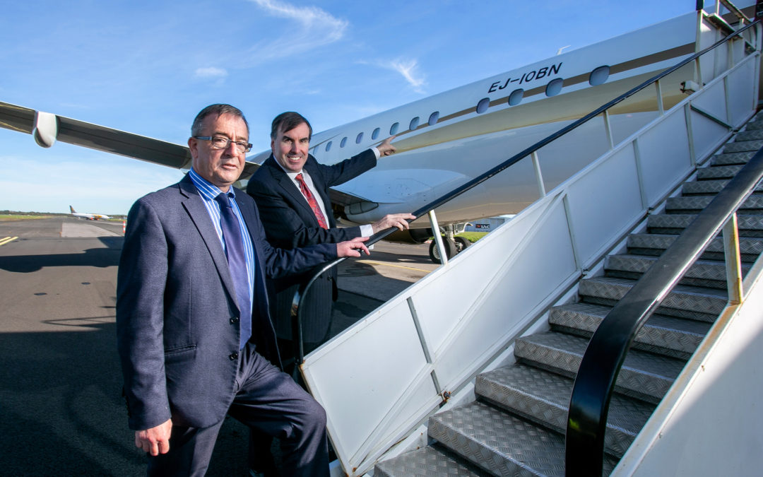 Gainjet Ireland takes delivery of the first EJ registered aircraft in the world registered EJ