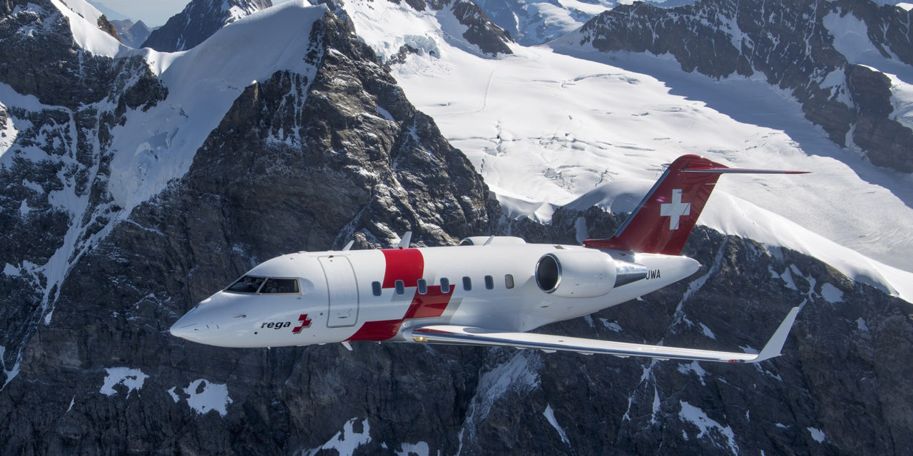 Swiss air-rescue Rega completes new air ambulance fleet with delivery of third Bombardier Challenger 650 business jet
