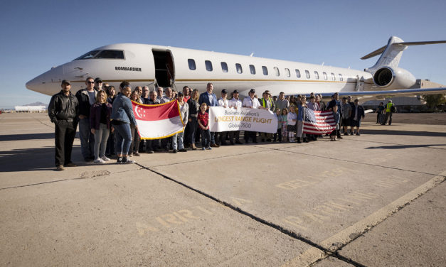 Bombardier Global 7500 aircraft completes the world’s longest range business Jet flight in history