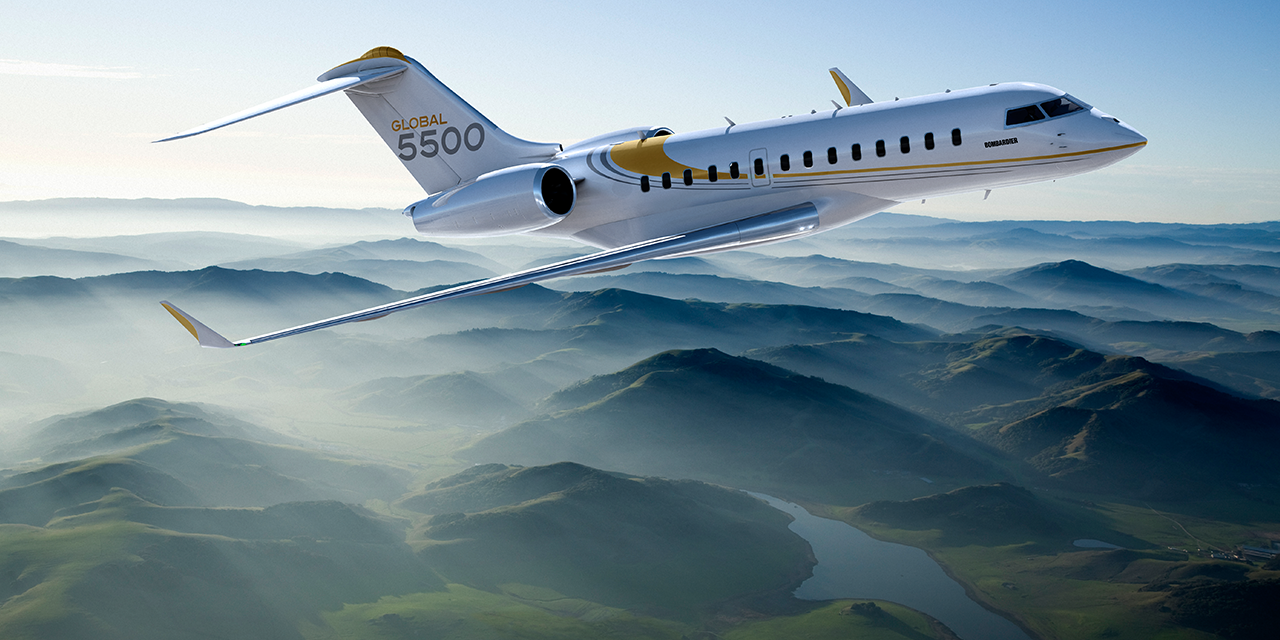Bombardier registered the first order for a Global 5500