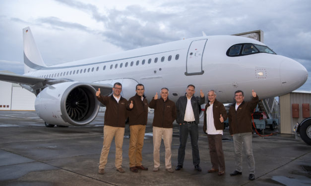 ACJ319neo sets record during test-flight