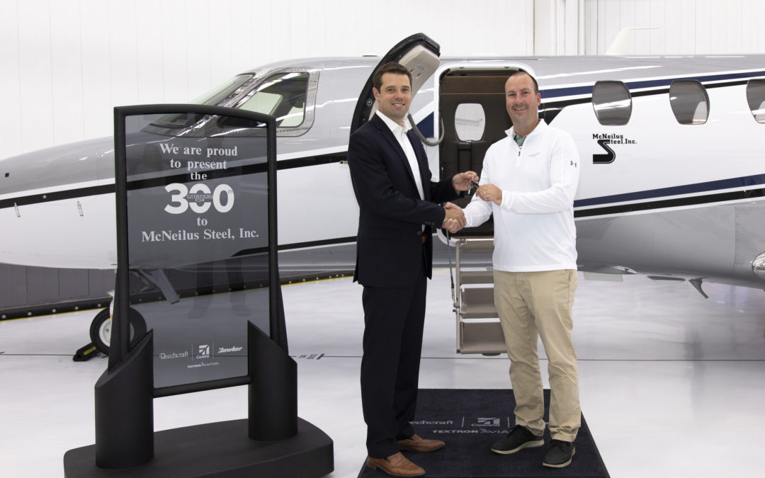 Textron Aviation delivered its 300th Cessna Citation CJ4