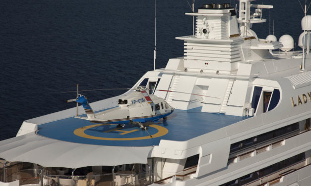 Yachts and helicopters: a matter of size …
