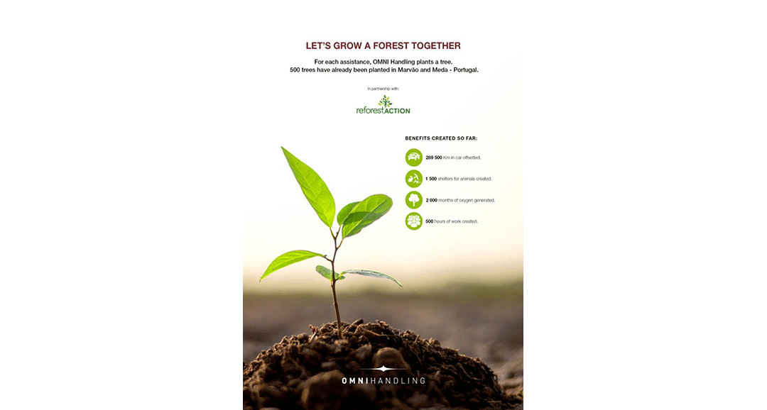 Omni Handling announces its partnership with Reforest’Action