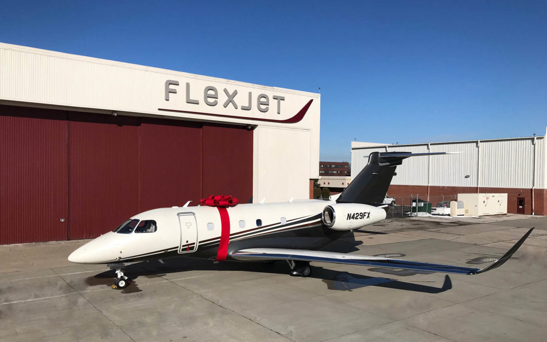 

First Embraer Praetor 500 business jet delivered to Flexjet: the Praetor fleet launch customer