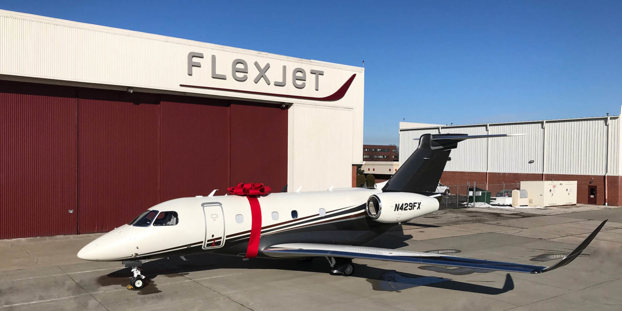 

First Embraer Praetor 500 business jet delivered to Flexjet: the Praetor fleet launch customer