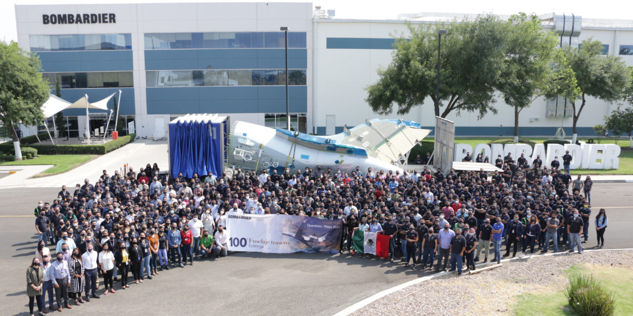 Bombardier Celebrates 15-year Anniversary of its Querétaro, Mexico, Site as Facility Delivers the 100th Global 7500 Aircraft Rear Fuselage