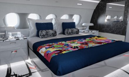 ACJ and contemporary artist, Cyril Kongo, partner to offer a special ACJ TwoTwenty cabin edition