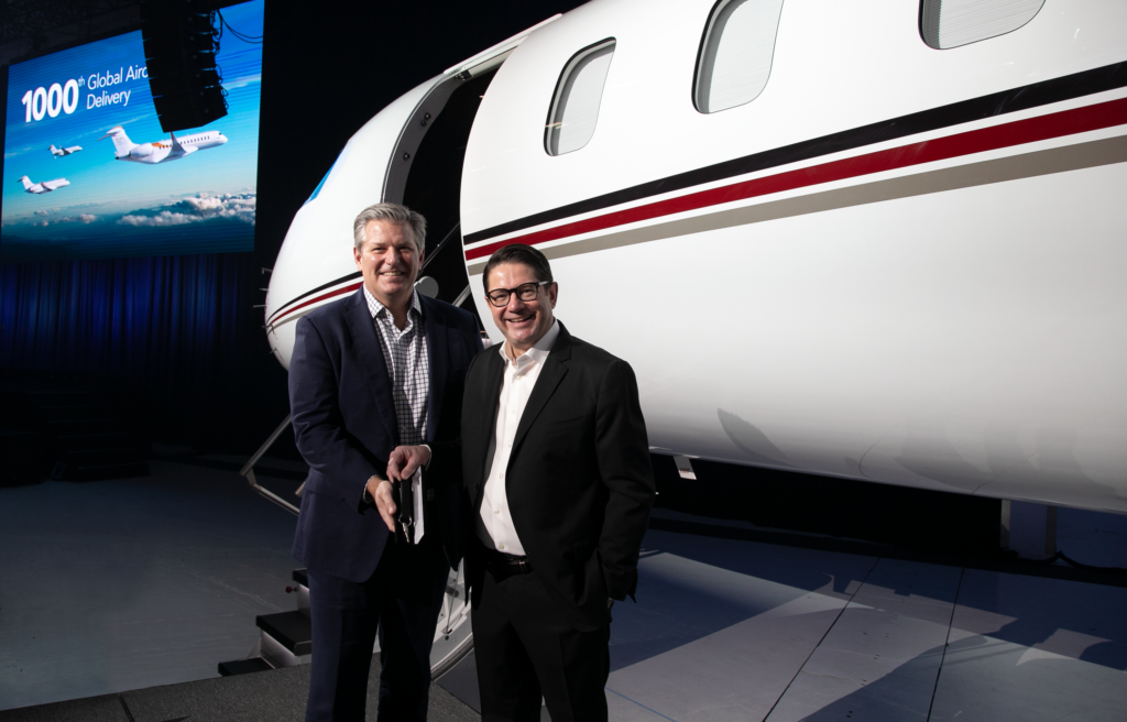 Bombardier Marks Dual Celebration Netjets Accepts First Global 7500