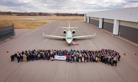 First Falcon 6X Arrives at Dassault’s Little Rock Completion Center