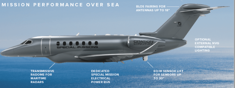 Textron Range Map Textron Aviation Special Missions Introduces Cessna Citation Longitude ...