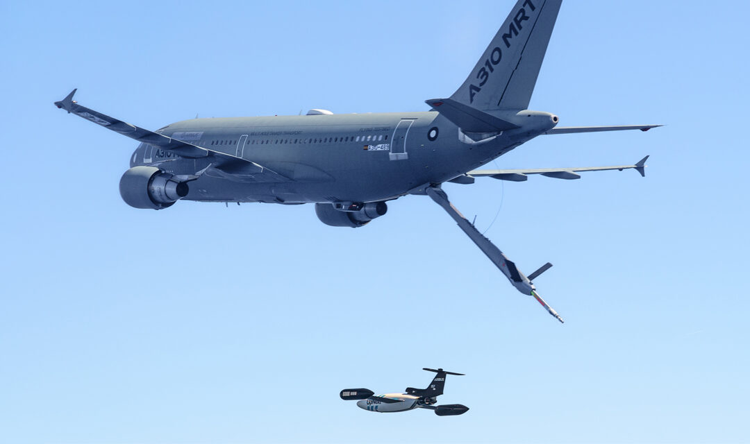 Airbus achieves in-flight autonomous guidance and control of a drone from a tanker aircraft