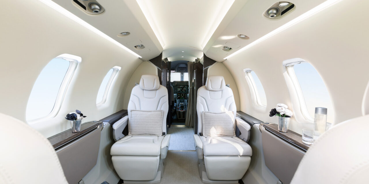 A 2020 Pilatus PC24 is available for charter in the Global Jet’s management fleet