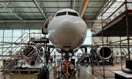 Nomad Technics performs its first 12 year inspection on an Airbus ACJ319 