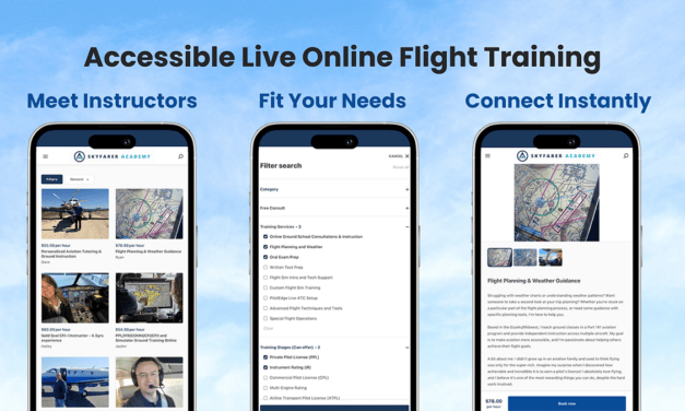 Skyfarer Academy Launches to Bring Live Online Aviation Training for Pilots of All Levels 