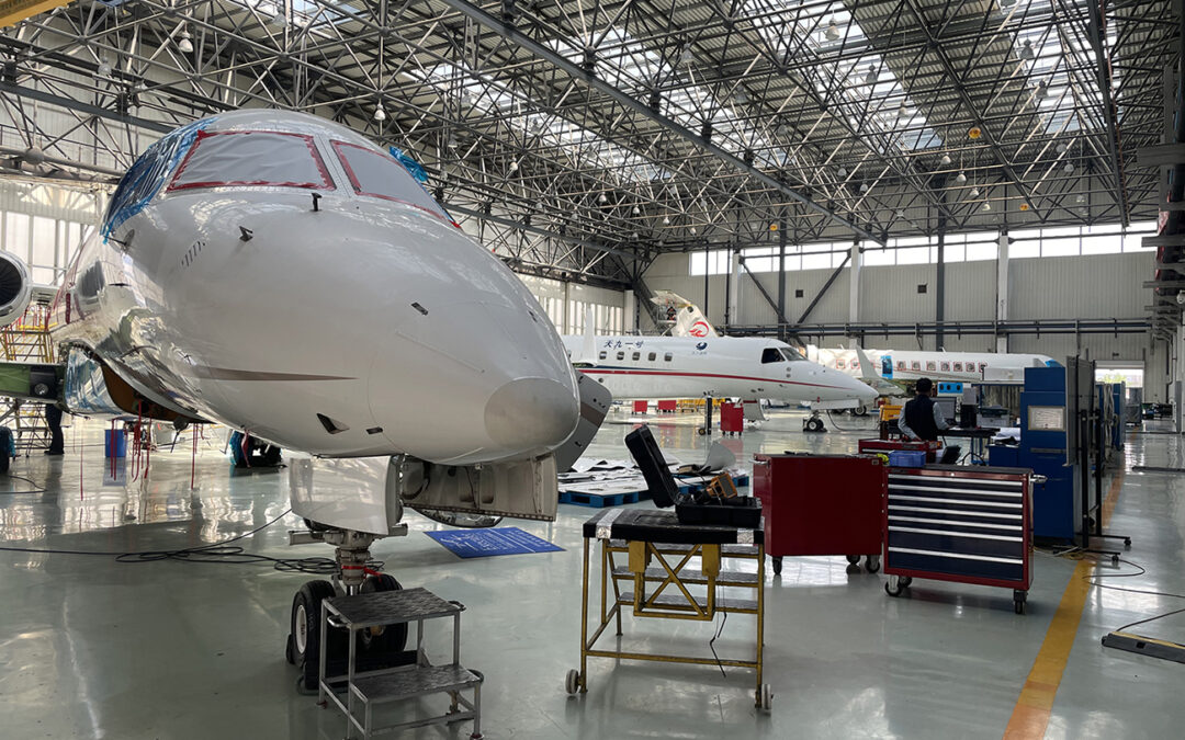 ExecuJet Haite Completes Three 96-Month Inspections Simultaneously on Embraer Legacy Aircraft