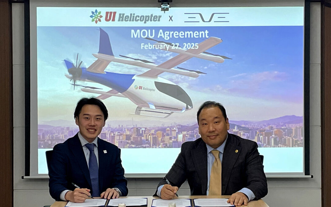 Eve Air Mobility and UI Helicopter Collaborate to Accelerate Advanced Air Mobility in South Korea  