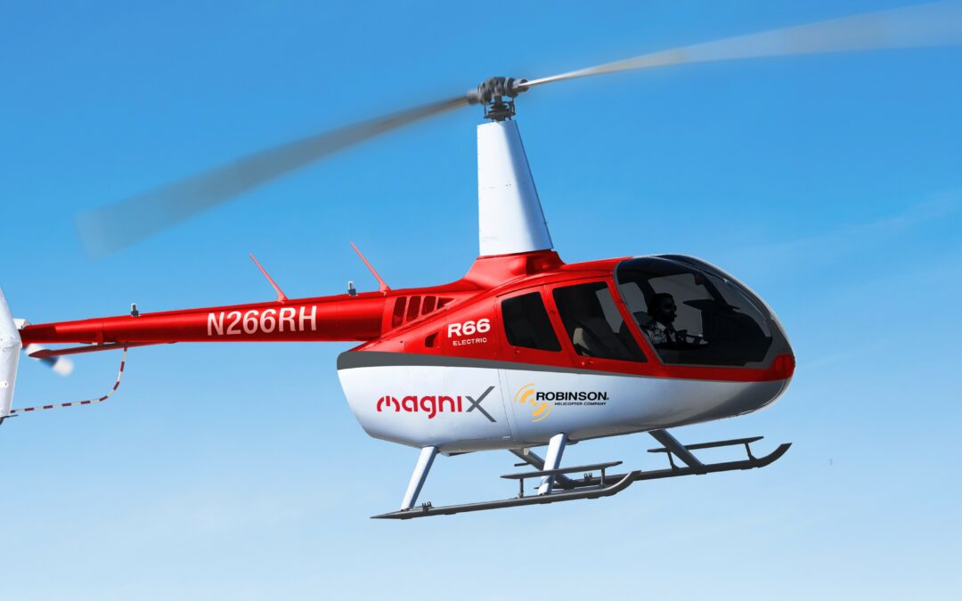 magniX and Robinson Helicopter Company to develop battery electric R66 demonstrator