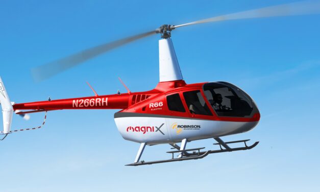 magniX and Robinson Helicopter Company to develop battery electric R66 demonstrator