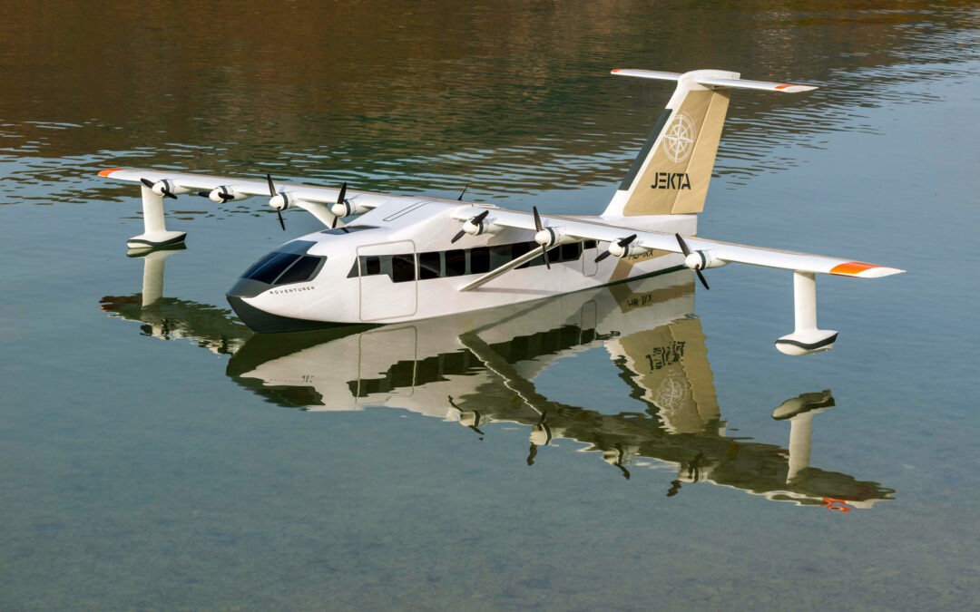 JEKTA unveils PHA-ZE 100 electric amphibious aircraft scale model