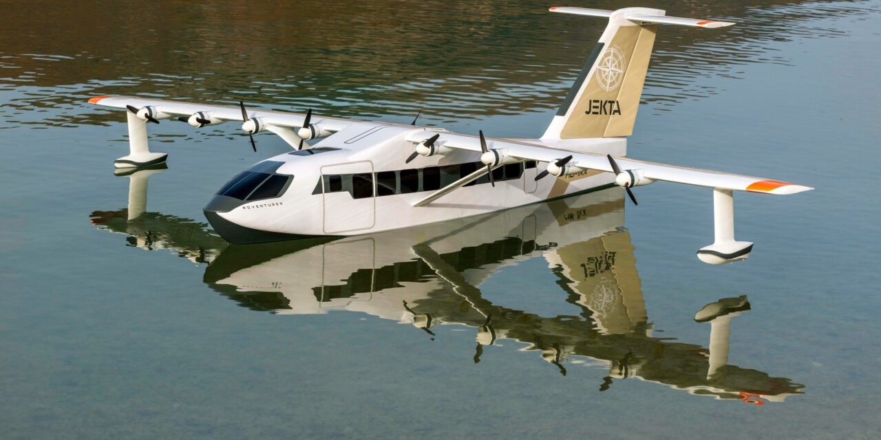 JEKTA unveils PHA-ZE 100 electric amphibious aircraft scale model