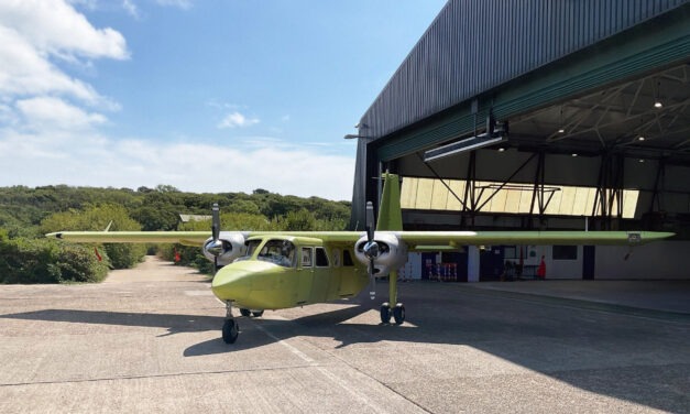 Britten-Norman flies first Islander built in the UK